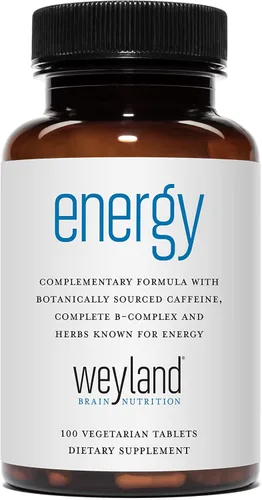 Vista 6 de Energía, formula complementaria con cafeína botánica, completa B-Complex y hierbas de apoyo para energía de Weyland