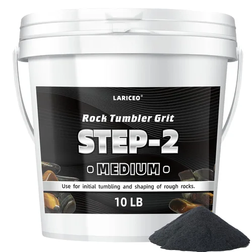 Vista 12 de Medios de cerámica de 2.5 libras para pulir rocas, medios de relleno de cerámica de 3/16 pulgadas x 3/8 pulgadas, no abrasivos, reutilizables