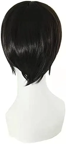 Vista 4 de Anime SAO Accesorios Cosplay Cinturón de cuero Kirito Party guante negro y peluca