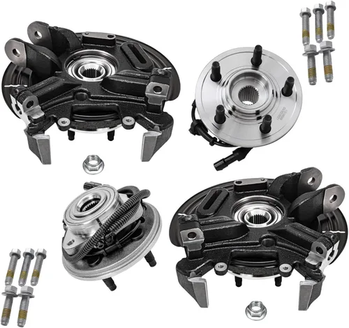 Vista 61 de Detroit Axle - Kit de nudillos traseros izquierdo FWD para Hyundai Santa Fe 2007-2009 Veracruz 2007-2012, reemplazo del conjunto de cojinete