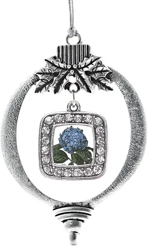 Vista 73 de Inspired Silver - Bon Voyage Cruise Ship Charm Ornamento – Adornos navideños cuadrados de plata con joyas de circonita cúbica