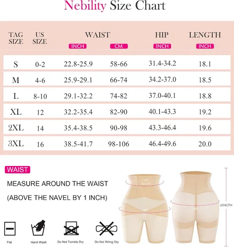 Vista 7 de Nebility Entrenador de cintura alta con control de abdomen para mujer