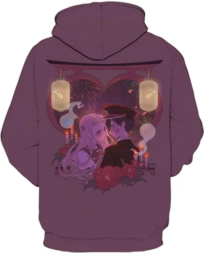 Vista 2 de Sudadera con capucha Hanako kun para mujer, diseño de anime Yashiro Cosplay con estampado 3D