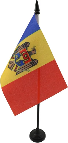 Vista 156 de AZ FLAG Aland Table Flag 4x6 in 100D Polyester Plastic Base Indoor use Finnish 15x10 cm desk flag stitched finish with reinforced edges with