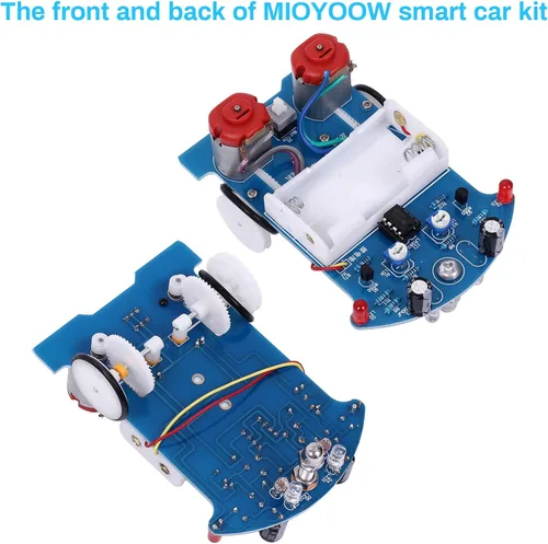 Vista 6 de WHDTS kit de manualidades para construir auto de monitoreo inteligente D2-5, para competencias escolares.