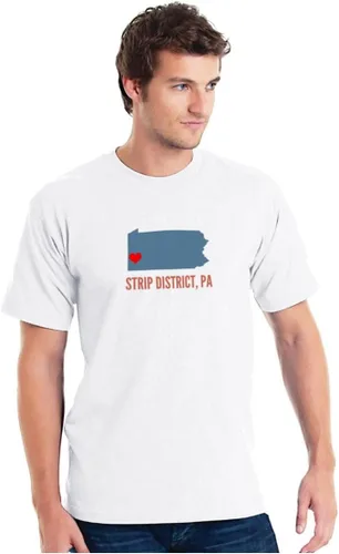 Vista 2 de GreatCitees Strip District Pennsylvania Camiseta Pittsburgh Heart