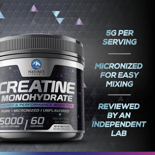 Vista 3 de Monohidrato de creatina, 5000 mg por porción, suplemento de creatina micronizada pura en polvo para hombres y mujeres, sin sabor, la creatina