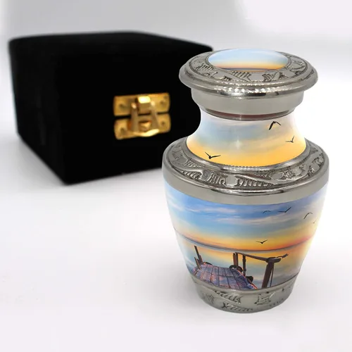 Vista 26 de Dock of The Bay - Urna de cremación para cenizas para hombres adultos – Urna personalizada para cenizas para mujeres, urnas decorativas – Hermosas
