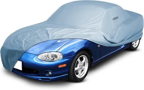 Vista 43 de iCarCover Funda de automóvil personalizada para Mazda 1200 (1970), impermeable, para todo tipo de clima, lluvia, nieve, UV, protector solar