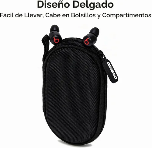 Vista 9 de Ginsco Estuche Mini-Portátil para Auriculares Beats Flex Inalámbricos con Micrófono Integrado, para Auriculares Apple EarPods con Cable/Auriculares