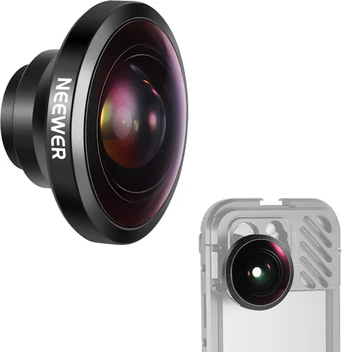 Vista 10 de NEEWER Lente gran angular HD de 18mm 100° para placa posterior de lente con rosca de 17mm, aumento de 0.5X Compatible con SmallRig NEEWER iPhone