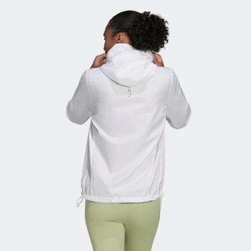 Vista 4 de adidas Cortavientos con capucha para mujer