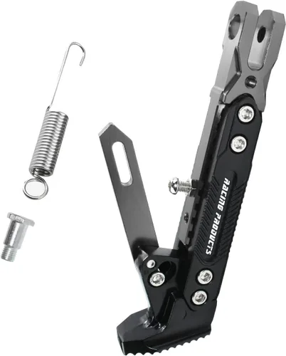 Vista 10 de Soporte de patas de motocicleta universal ajustable modificado CNC de aleación de aluminio, soporte de trípode ajustable, soporte lateral