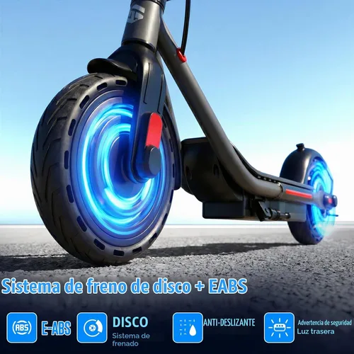 Vista 5 de SISIGAD Electric Scooter for Adults - 8.5" Tires, 19Mph,19 Miles Long Range, 500W Motor, Folding E-Scooter for Commuter, Dual Braking System