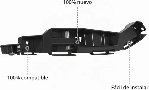 Vista 6 de BXZ Par de refuerzo de retención y soporte para el parachoques delantero para Ford Fusion 2010 2011 2012