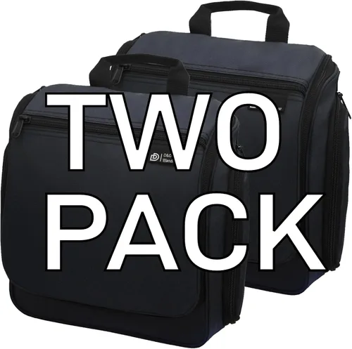 Vista 2 de D&D Bolsa colgante para artículos e aseo personal, organizador de viaje de diseñador para maquillaje y artículos de aseo, para hombres y mujeres