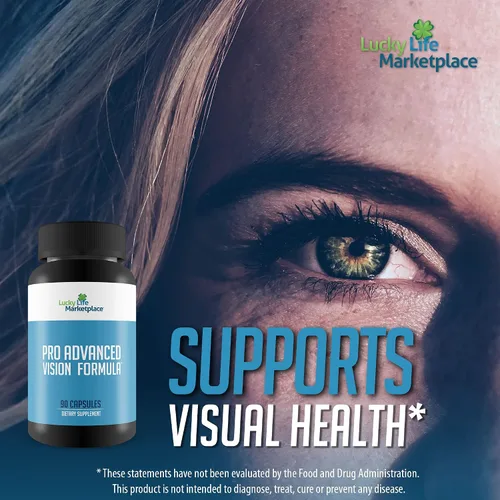 Vista 6 de Pro Advanced Vision Formula - Suplemento de apoyo para la salud ocular - Ayuda a la visión saludable y agudeza visual - Ayuda a reducir la fatiga