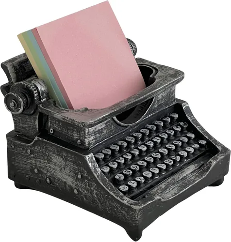 Vista 5 de Bellaa 21413 - Portalápices para máquina de escribir, organizador de escritorio para bolígrafos grandes, antigüedades, retro, shabby chic, taza