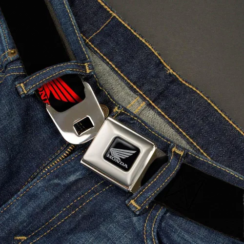 Vista 2 de Buckle-Down Cinturón de seguridad HONDA Motorcycle Logo NegroRojo - 1.0" Ancho - 20-36" de Largo