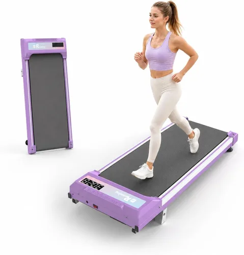 Vista 9 de Caminadora para el hogar y la oficina - Cinta de correr para debajo del escritorio con 6% de inclinación manual, control remoto, pantalla LED, motor