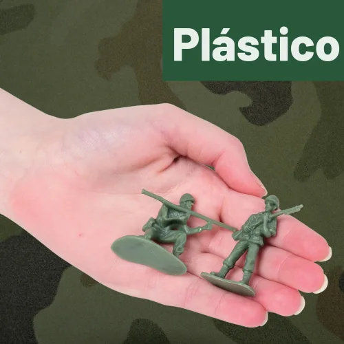 Vista 5 de U. S. Toy Soldados de Juguete del Ejército Verde, Figuras de Acción Militar Clásicas para Niños, Juego Imaginativo, Recuerdos de Fiesta