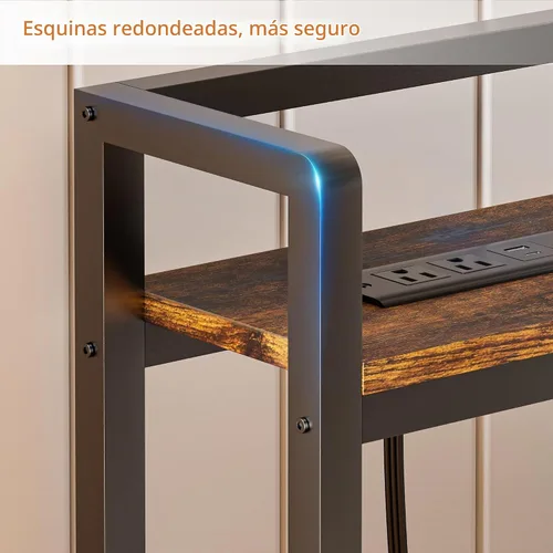 Vista 8 de LAKEMID Cabecera tamaño Queen, cabeceros con luz LED, salidas y puertos USB, cabecera con estante de almacenamiento, cabecera resistente y estable