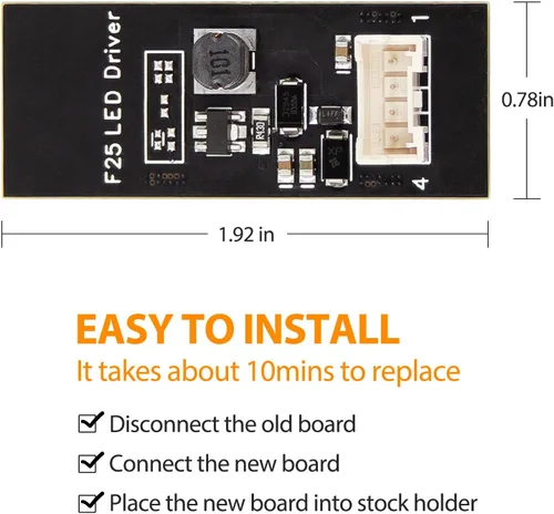 Vista 2 de TRISCO valeo b003809.2 Placa de reparación de luz LED de repuesto, placa de luz trasera LED, chip de luz trasera compatible para 2011 a 2015