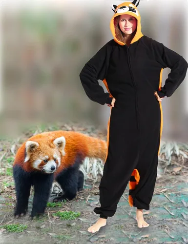 Vista 3 de ofodoing Adult Animal One-piece Pajamas Cosplay Animal Homewear Sleepwear Jumpsuit Costume for Women Men