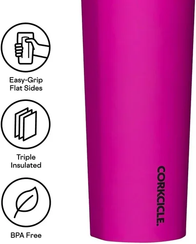 Vista 3 de Corkcicle Classic Sport Canteen - Botella de agua aislada de acero inoxidable, compacta y apta para viajes, duradera, apta para lavavajillas, sin