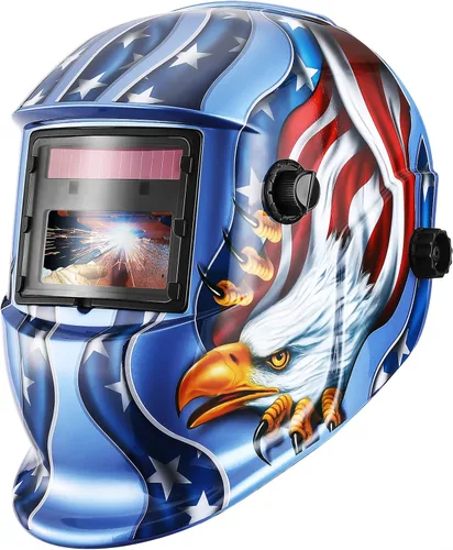 Vista 9 de Welding Helmet Auto Darkening: DEKORPO True Color Solar Powered Auto Darkening Welding Welder Mask Hood Helmets