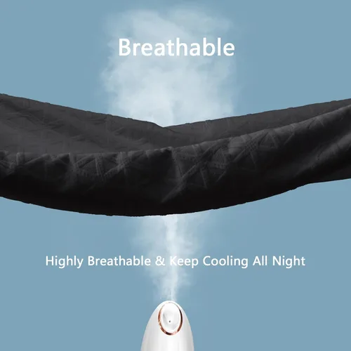 Vista 5 de Protector de colchón impermeable prémium tamaño individual, bolsillo Negro