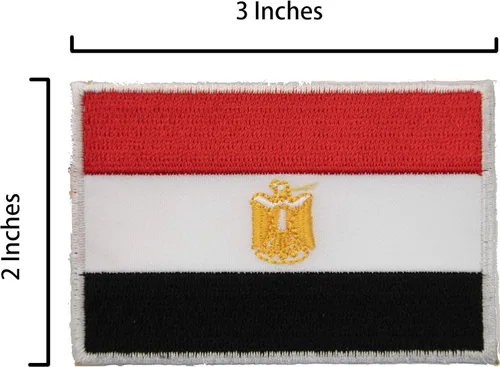 Vista 2 de Parche para coser con bandera de Egipto y banderas de países árabes africanos, 2