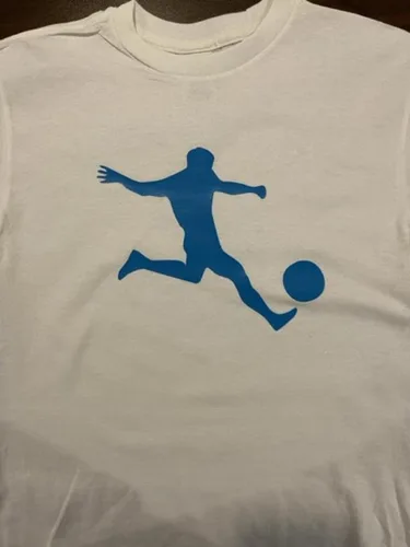 Vista 2 de Camiseta personalizada de fútbol para niños, niñas, jóvenes, camiseta personalizada con número de nombre, camiseta de fútbol blanca