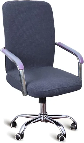 Vista 10 de YOPOIY Funda impermeable para silla de computadora, funda elástica para silla de oficina con funda para reposabrazos gratis, extraíble y lavable
