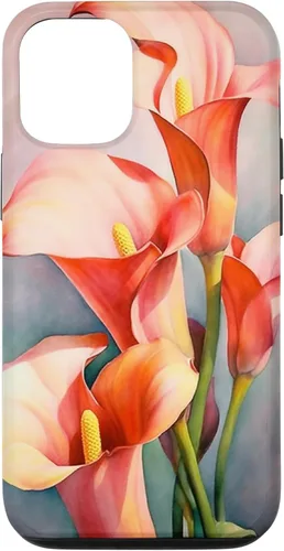 Vista 28 de Calla Lilies Flower Floral Watercolor Case for iPhone 17