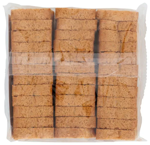 Vista 4 de Les Trois Petits Cochons - Mini tostadas orgánicas de trigo integral (2.8 onzas), paquete de 3