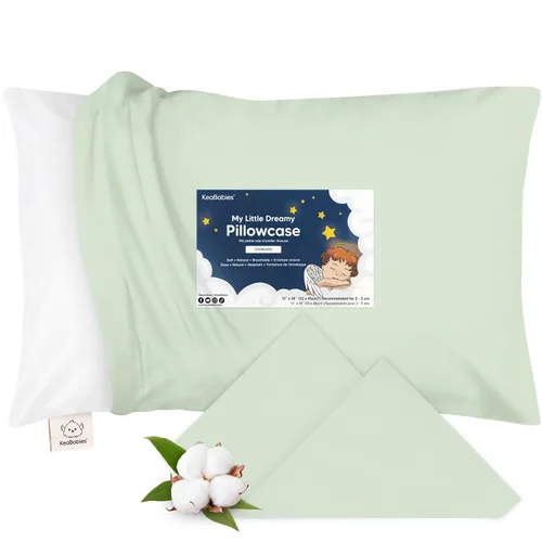 Vista 38 de KeaBabies Funda de almohada para niños pequeños de 13 x 18 pulgadas, funda de almohada de algodón orgánico para niños, niñas, funda de algodón suave