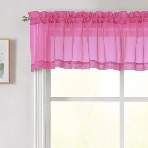 Vista 243 de 2 paneles de cortinas traslúcidas blancas para dormitorio, sala de estar, 96 pulgadas de largo, modernas, suaves, ligeras, con bolsillo para barra