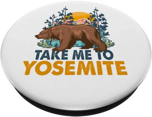 Vista 2 de PopSockets PopGrip intercambiables para acampar en Yosemite Vintage Parque Nacional Yosemite
