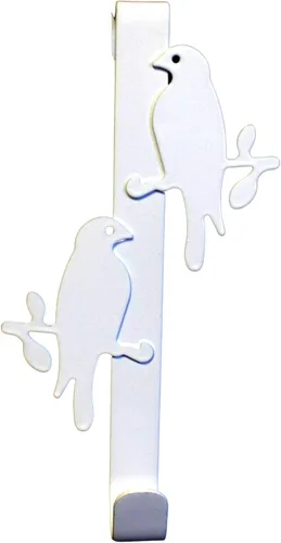 Vista 3 de Gancho organizador multiusos para colgar sobre la puerta, para toallas, abrigos, albornoces y trajes de baño para baño, cocina, dormitorio, hierro