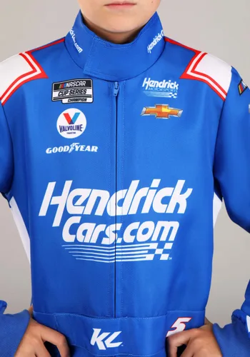 Vista 3 de Disfraz de Uniforme NASCAR Kyle Larson HendrickCars para Niños Multicolor