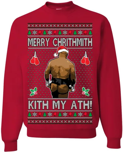 Vista 29 de Merry Chrithmith Ugly Christmas Sweater Unisex Crewneck Graphic Sweatshirt Negro Bitcheth