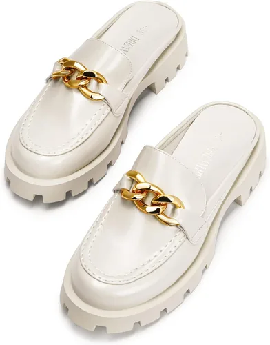 Vista 6 de DREAM PAIRS Mocasines para mujer, sin cordones, con plataforma, gruesos, cómodos, gruesos, planos, mocasines
