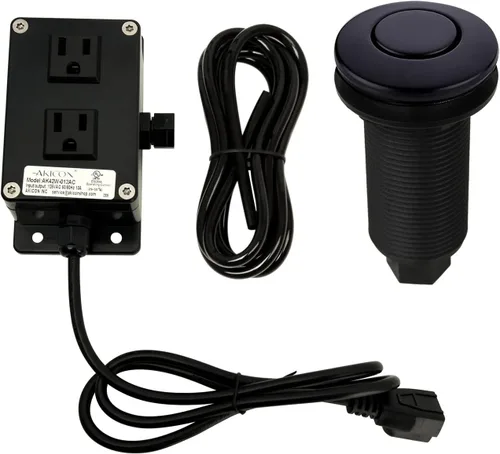 Vista 5 de Akicon Kit de interruptor de aire de cocina para triturador de basura, kit de interruptor de encendido/apagado de eliminación de desechos de doble