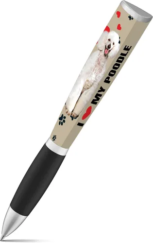 Vista 10 de I Love My Dog Bolígrafo Ballpoint para Cachorros (1 Bolígrafo, 3 Lados) Regalos para Mamá de Perro, Cumpleaños de Perro Bolígrafos Lindos
