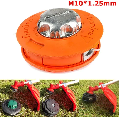 Vista 2 de Ball's Outdoor Aleación Universal Twister Bump Alimentación Línea Trimmer Cabeza Whipper Cepillo Cortador, Tamaño de Rosca M10x1.25 Mano Izquierda