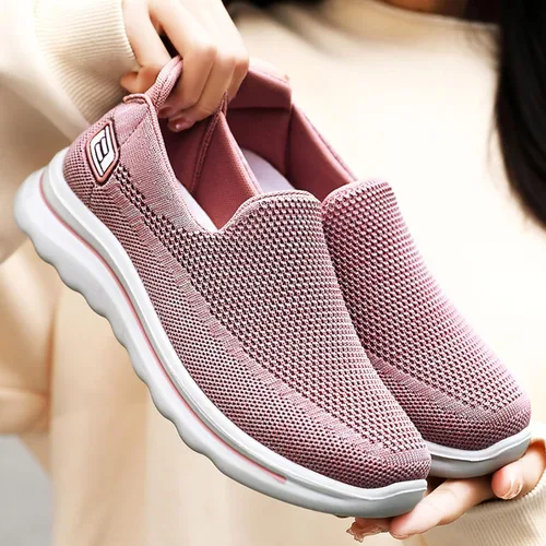 Vista 7 de JWSVBF Zapatos deportivos de cuña oculta para mujer, transpirables, brillantes, con diamantes de imitación, zapatos casuales de negocios, unisex, a