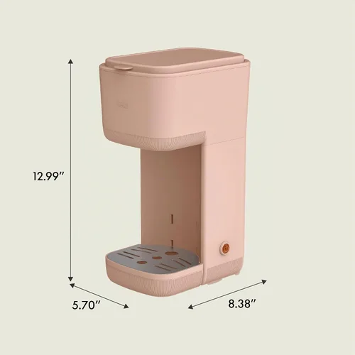 Vista 8 de BELLA Cafetera individual, para cápsulas K-Cup y café molido, bandeja de goteo ajustable y removible, apagado automático y accesorios aptos