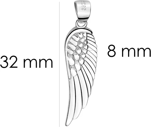 Vista 3 de Sofia Milani - Colgante de collar de plata 925 - Diseño de ala de plumas - 60019, Metal, no aplica