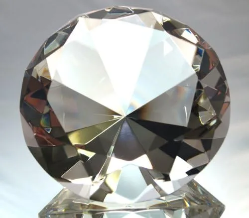 Vista 2 de ezshoponline, inc. Classic 3.937 in Crystal Diamond Show Your Passion Jewel pisapapeles